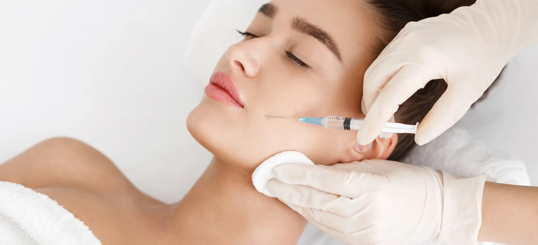 Nada performing a precision injectable treatment